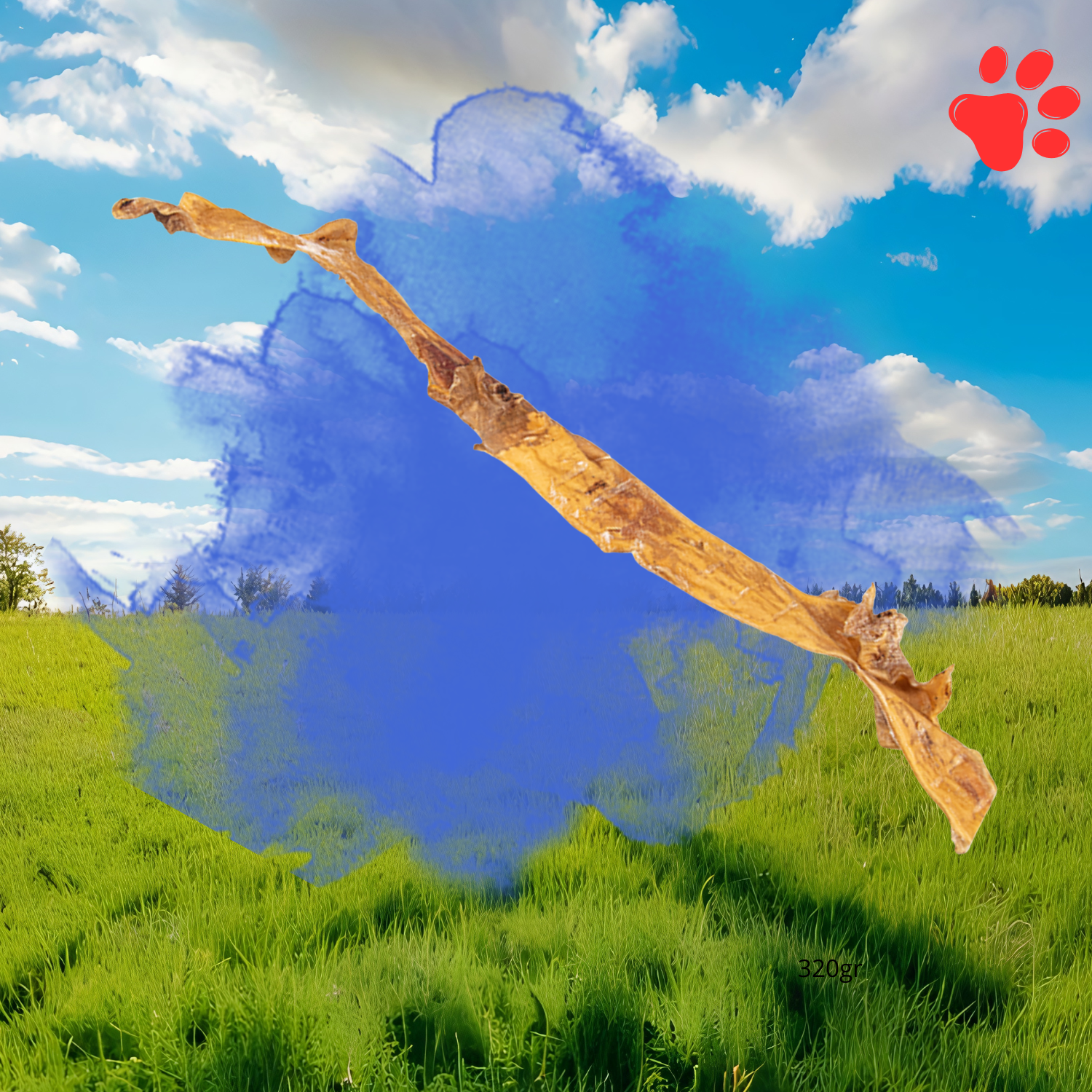 Peau de buffle fumée 65 cm