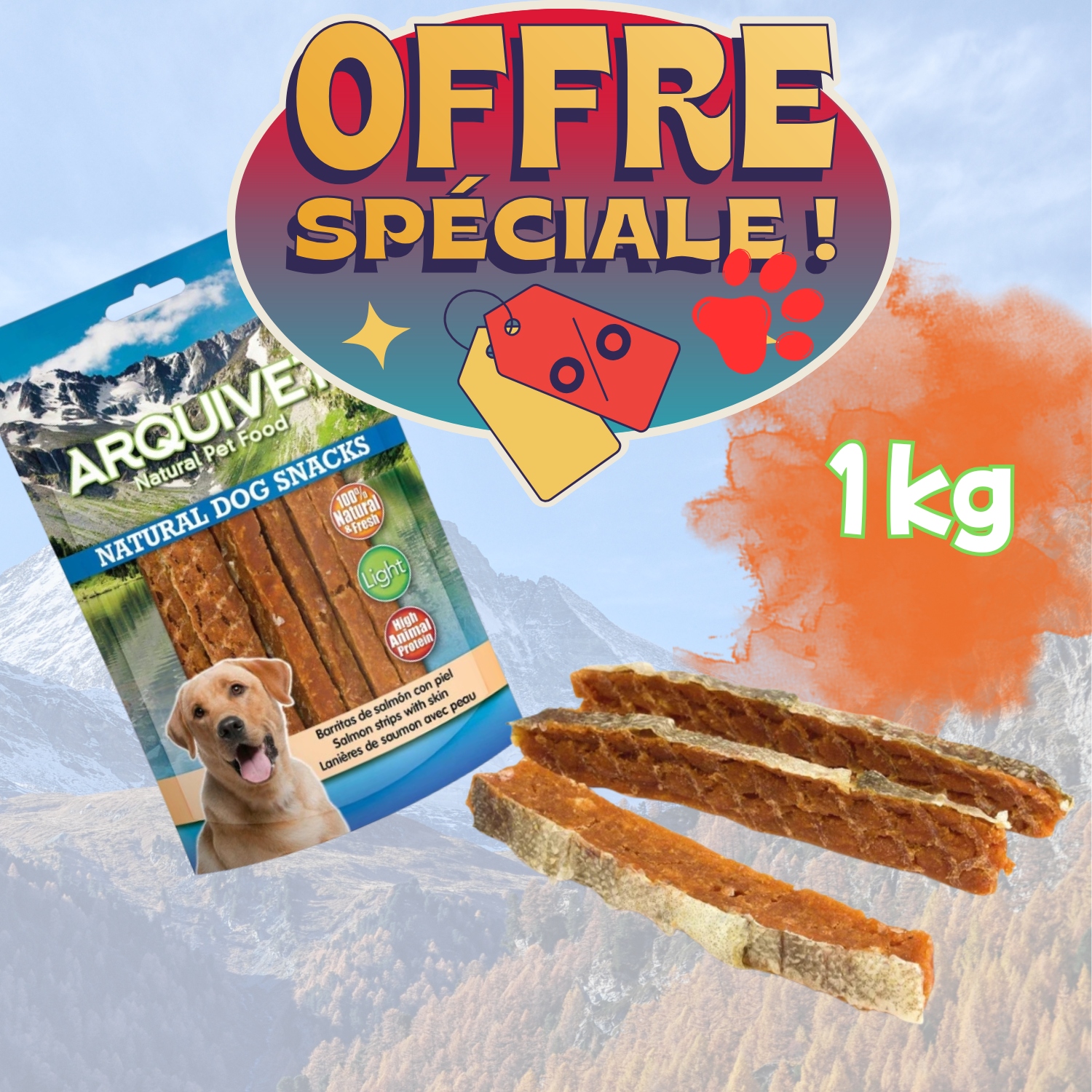 Bâtonnets de saumon 1kg