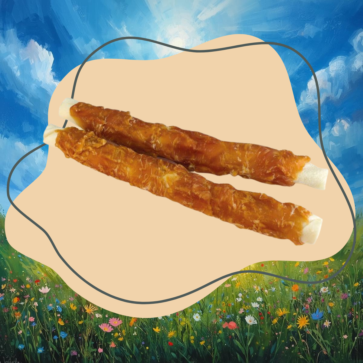 Twist avec poulet roulé 23 cm