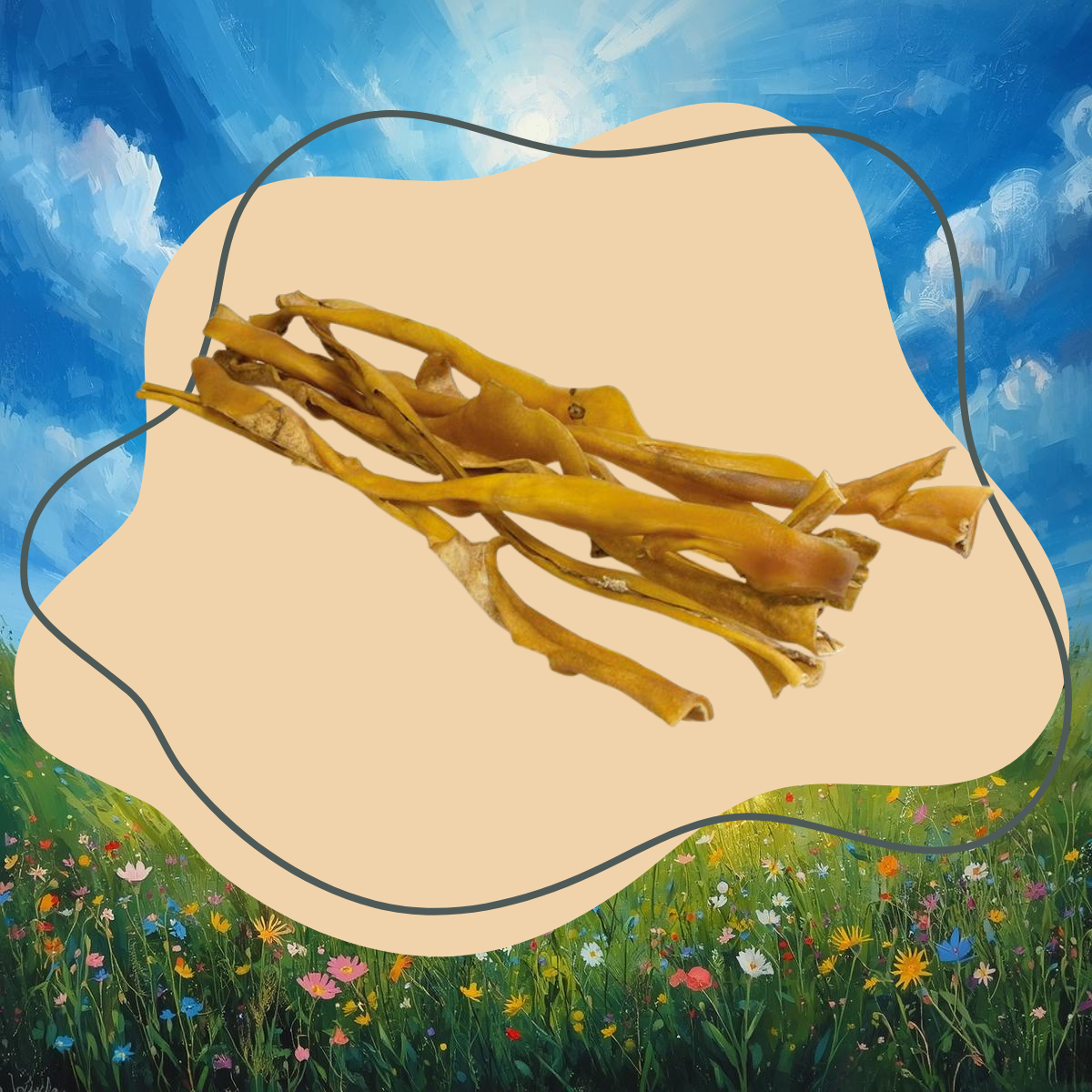 Peau de buffle fumée 65 cm