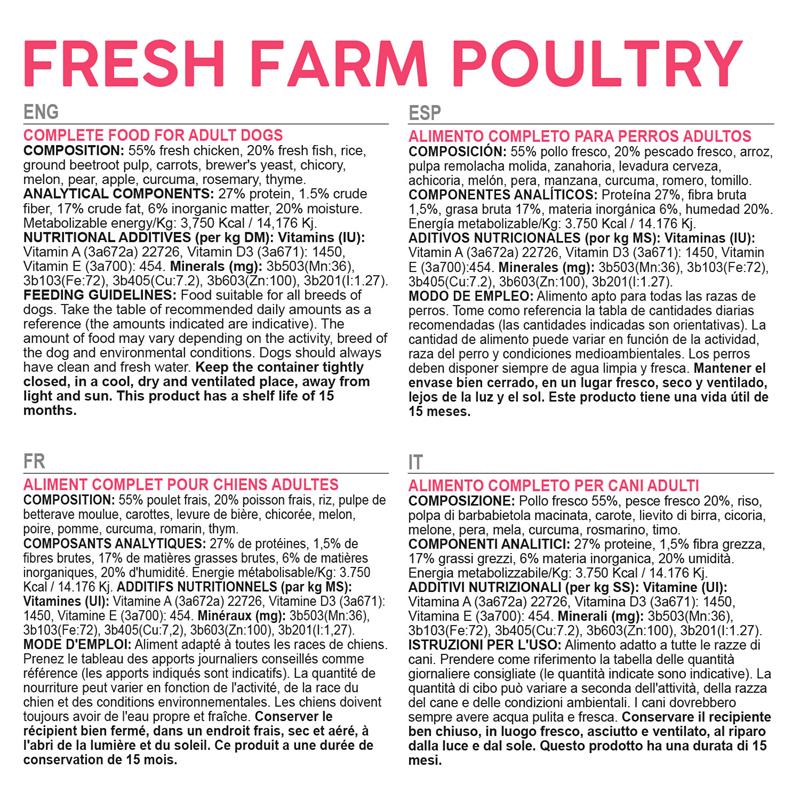 Arquivet Fresh Farm Poultry pour Chien 2,5kg