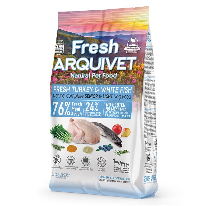 Fresh light ou senior pour chiens âgés ou en surpoids 2,5KG