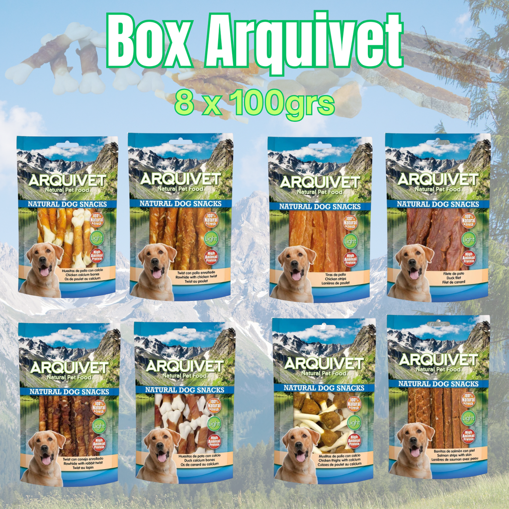 Box Arquivet chien 8 x 100gr