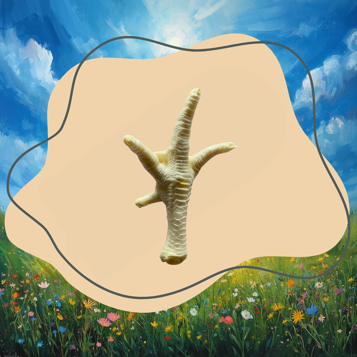 Pattes de poulet blanches 50 pces