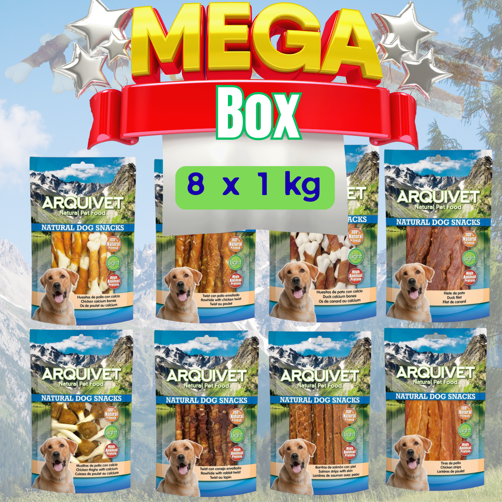 Méga Box chien 8 x 1kg