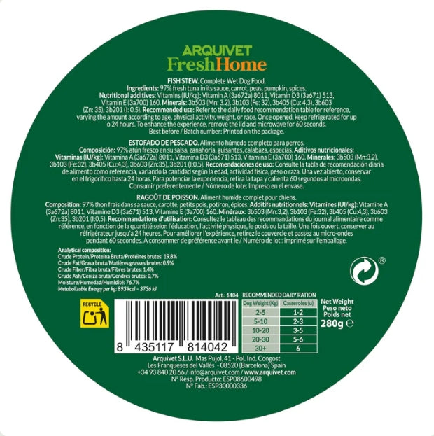 Ragoût de poisson thon 280gr