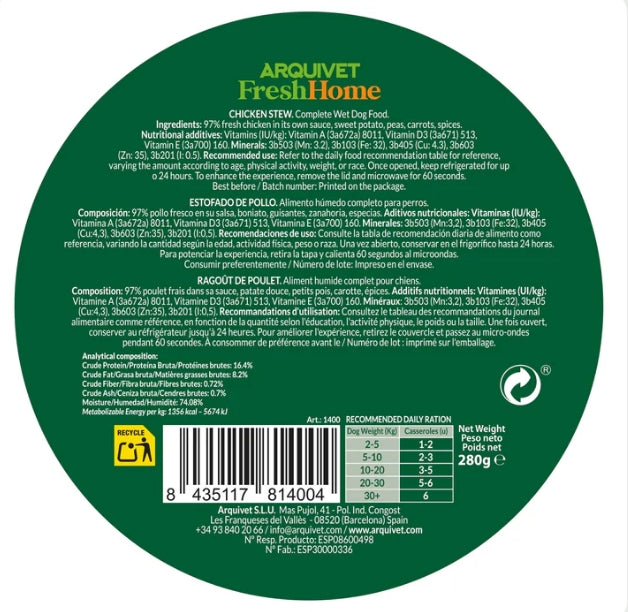 Ragoût de poulet 280gr